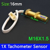 유면계 유량계 3 IN 1 자동차 디지털 게이지 52mm 오일 압력 + 타코미터 + 알람 온도 센서 포함 수온 게, 16 16mm Tacho Sensor