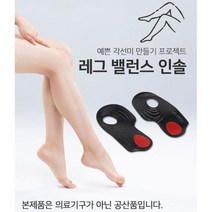 안짱다리 오다리교정용 바른자세 깔창 기능성 인솔