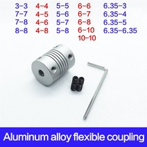 커플링 CNC 모터 조 샤프트 플렉시블 1PC MINGPING (Size : 6.35mm 4mm), 15 6.35mm 3mm