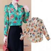 [CESS] 4248 플라워프린트 블라우스