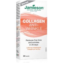 (캐나다직송) 자미에슨 콜라겐 안티링클 - 2 500 mg 하이드롤라이즈드 60정 Jamieson Collagen Anti-Wrinkle, 기본