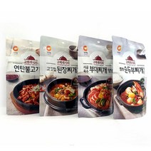 청정원 고메레시피 양념 찌개양념 불고기양념 4종류, 순두부찌개양념140g, 본상품선택