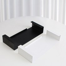 하우스팁 멀티탭 거치대 공유기 보관 2color, 블랙, 보조 거치대