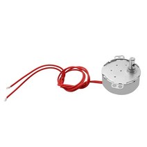 Heyiarbeit Synchronous Synchron 모터 50-60Hz AC 12V 4-5RPM 전기 모터 CWCCW TYC-50 4W 수평 홀 샤프트 수제 학교 프로젝트 모, 1