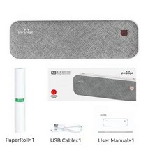 Peripage 미니 잉크가 휴대용 A4 열 블루투스 프린터 무선 USB 사진 문서 2 3 4 조절 PC 197409, 01 Standard Set