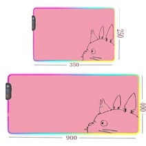 rgb 장패드 MRGLZY-대형 USB 게임 홈 마우스 패드 빛나는 RGB 램프 카와이 사무실 인터넷 카페 키보드, 08 250X350MM_02 Thickness 4MM