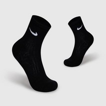 나이키 스우시 스탠다드 쿠션 미들삭스 S NCSDMD20S-3, 블랙