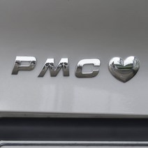 PMC 이니셜 스티커 하트 레터링 만들기 알파벳 기호 숫자, F