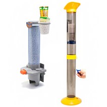 코끼리디스펜서 원터치 종이컵 디스펜서 + 도르래 종이컵 수거함 세트, 혼합색상, 4세트