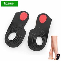 아치키퍼깔창 Tcare 1 쌍 X/O 다리 정형 실리콘 깔창 플랫 발 교정 실리카 젤 건강 아치 지원 풋 케어, [03] L
