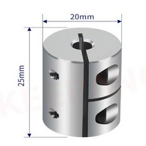 MDPS커플링 유연한 플렉시블 커플링 리지드 샤프트 커플러 클램프 스테퍼 서보 모터 링 D20 l25 3mm 6.35, 21 6.35x8