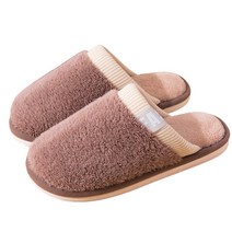 쇼미코리아 남성용 여성용 층간소음방지 겨울 쿠션 털 슬리퍼 거실화 실내화, 브라운280(260mm)