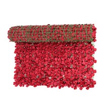 개비온 담장 철망 옹벽 인공 잎 정원 울타리 스크리닝 롤 uv 페이드 보호 개인 정보, 라벤더