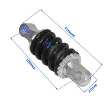 전기자전거알루미늄 합금 리어 쇼크 업소버 서스펜션 전기 스쿠터 접이식 포켓 바이크, 04 하늘색, 한개옵션1