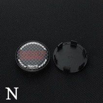 자동차휠캡 휠캡링 커버 54MM 광선 센터 4 개 49MM 내부 볼크 레이싱 로고 엠블럼 스티커 허브 림 범용, N