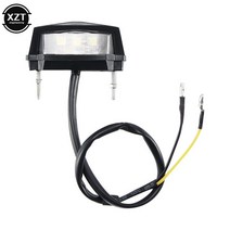 12V 오토바이 번호판 LED 라이트 방수 스포츠카 버기 스쿠터 개조 액세서리용 작은 테일, 01 Black
