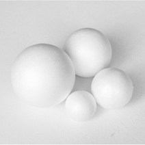 핸디몰 스치로폼 모음(공.원형.링.반구.별.하트.트리.눈사람.버스외), 공-30mm(30개)