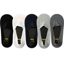 빅사이즈 남성 왕발 270mm~300mm 심리스 페이크삭스 5켤레