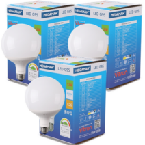 비츠온 메가맨 볼 G95 롱타입 LED 전구 12W 3개묶음, 주광색