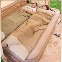 혹한기 오리털침낭 패딩 커플 여름침낭, 1kg 갈색, 1개