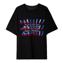 메종 마르지엘라 [라벨루쏘] [메종 마르지엘라] S29GC0297 S23935 855 테이프 프린트 오버사이즈 티셔츠