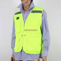 일터루 ITR-v4a T C조끼 형광색 포켓조끼 멀티포켓조끼 일복 남녀공용 등산 조끼