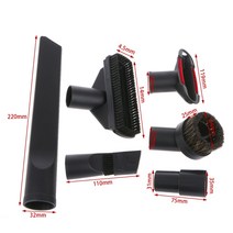 호환 필터 부품 6 in 1 진공 청소기 브러시 노즐 홈 더스팅 틈새 계단 도구 키트 32mm 35mm