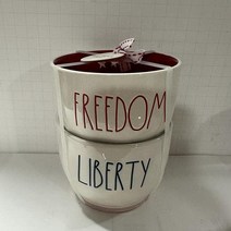 Rae Dunn FREEDOM + LIBERTY 그릇 2개 세트 - 세라믹