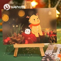 WEHAVE 성탄절 크리스마스 일러스트 그림엽서 트리 장식 인테리어엽서, 1세트, 크리스마스 인테리어 그림 엽서 C (30장 1세트)