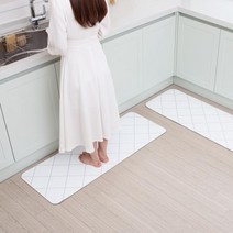다이아몬드 디자인 소프트 규조토 주방 발매트 4size S (75 x 45 cm)