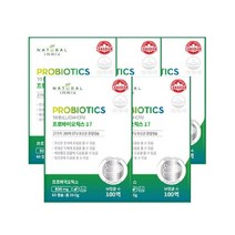 내추럴이믹스 프리 프로바이오틱스 17 포스트 바이오스틱 500mg 60캡슐 이마트트레이더스 캐나다 100억 임산부 유산균 대사산물 장에좋은영양제 락토바실러스 파라카제이 비피더스균, 60정, 5박스