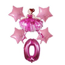 춤추는 핑크 테마 생일 파티 장식 일회용 칼 붙이 컵 접시 종이 모자 초대장 풍선 베이비 샤워, 1set