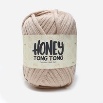 니뜨 허니통통실(100g) / 니뜨털실 뜨개질실 손가방소품실 가방뜨기 러그뜨기 젤리얀킹 허니통통, 103_베이지, 1개