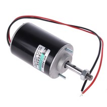 DC 기어 모터 DC 영구 자석 고출력 고속 모터 12V/24V 30W DIY 발전기용 가변 속도 반전, 01 12V