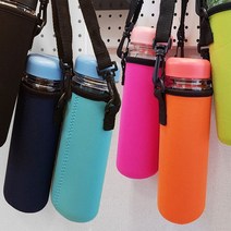 네오프랜 방수 350ML 500ML 물통 주머니 초등학생 급식 크로스 물병 파우치 텀블러 어깨끈 가방, 크로스파우치350ml, 오렌지