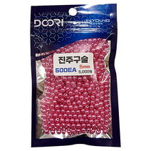 5mm 진주구슬 500개입 대용량 갈치 기둥줄 자작채비 수제 비즈공예 낚시부자재, 퍼플, 1개