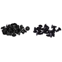 36 PCS 자동차 범퍼 펜더 블랙 플라스틱 리벳 패스너 20 PC A & 16pcs B