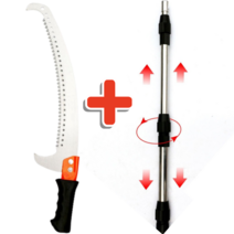 로한스 전지톱 고지톱 가지치기 장대 톱 3M 4M 5M, 전지톱+알미늄장대(4미터)