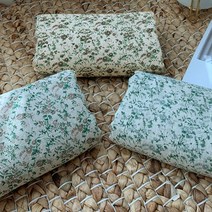 원단싸 대폭 선염린넨거즈슬러브] 빈티지 플라워 3color_WS, 민트