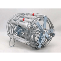 화재 비상탈출 로프 인명 구조 장비 등산 소방 밧줄, 15m 간격 40+안전고리+확장볼트 강선