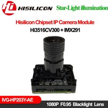 열화상카메라 열감지카메라1080P Wdr Ipc 모듈 Imx291 Hisilicon Hi3516Cv300 웹캠 F0.95 Startlight Lens, 01 only module_03 렌즈 없음