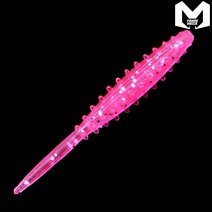 피싱메카 월희 오니배트 1.5인치 볼락웜 TPR소재 전갱이 송어웜, 핑크펄