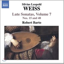 [CD] Robert Barto 바이스: 류트 소나타 7집 - 15 48번 (Silvius Weiss: Sonatas for Lute Vol.7)