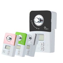 미랜콕 가스차단기 자동 가스 밸브 잠금 간편설치 타이머, 1개, 핑크(MG-06GT)
