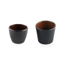 멜라민 브라운투톤 물컵 2size, PP 801 : 79xH70mm 용량: 200ml