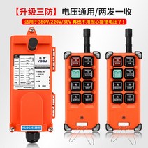 산업용 무선 크레인 전기 호이스트 원격 제어 리모컨 F21 E1B, 36-380V 송신기2개