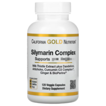 캘리포니아 골드 뉴트리션 실리마린밀크씨슬 글루텐 프리 비건 120정 4개월, 1개