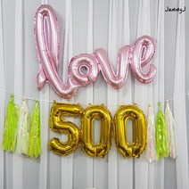 재미제이 심플 기념일 태슬풍선세트 백일 이백일 삼백일 홈스냅 셀프촬영, 1set, 04.웜골드_200