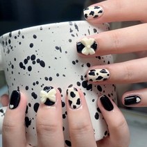 걸스코코 네일팁 파츠 셀프네일 붙이는 간편 인조손톱, 2개, NAIL-N402