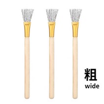전기물레 금속 강철 와이어 나무 손잡이 브러시 점토 조각 질감 Wenplay 수동 청소 및 녹 제거 도자기 도